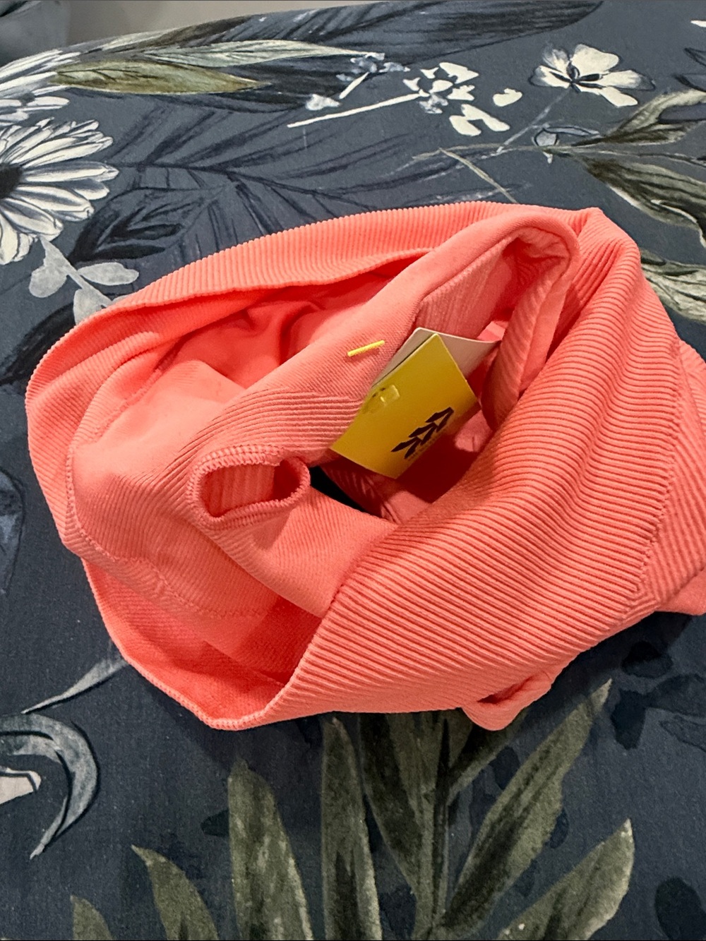 NWT - All in Motion Ribbed Medium Support Sports Bra - Coral Pink - Picture 7 of 7